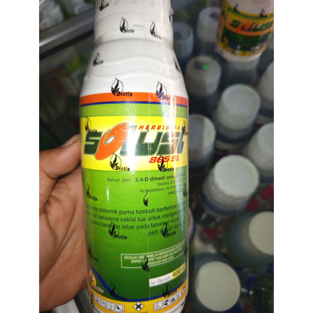 Herbisida Solusi 865 SL 400 ml Pembasmi Gulma  Rumput Liar Tanaman Padi