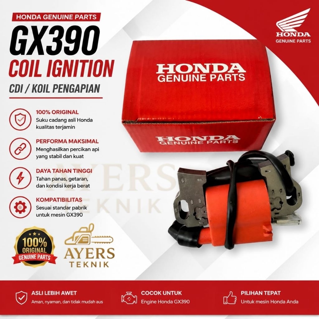 CDI / COIL IGNITION GX390 HONDA NEW ORIGINAL