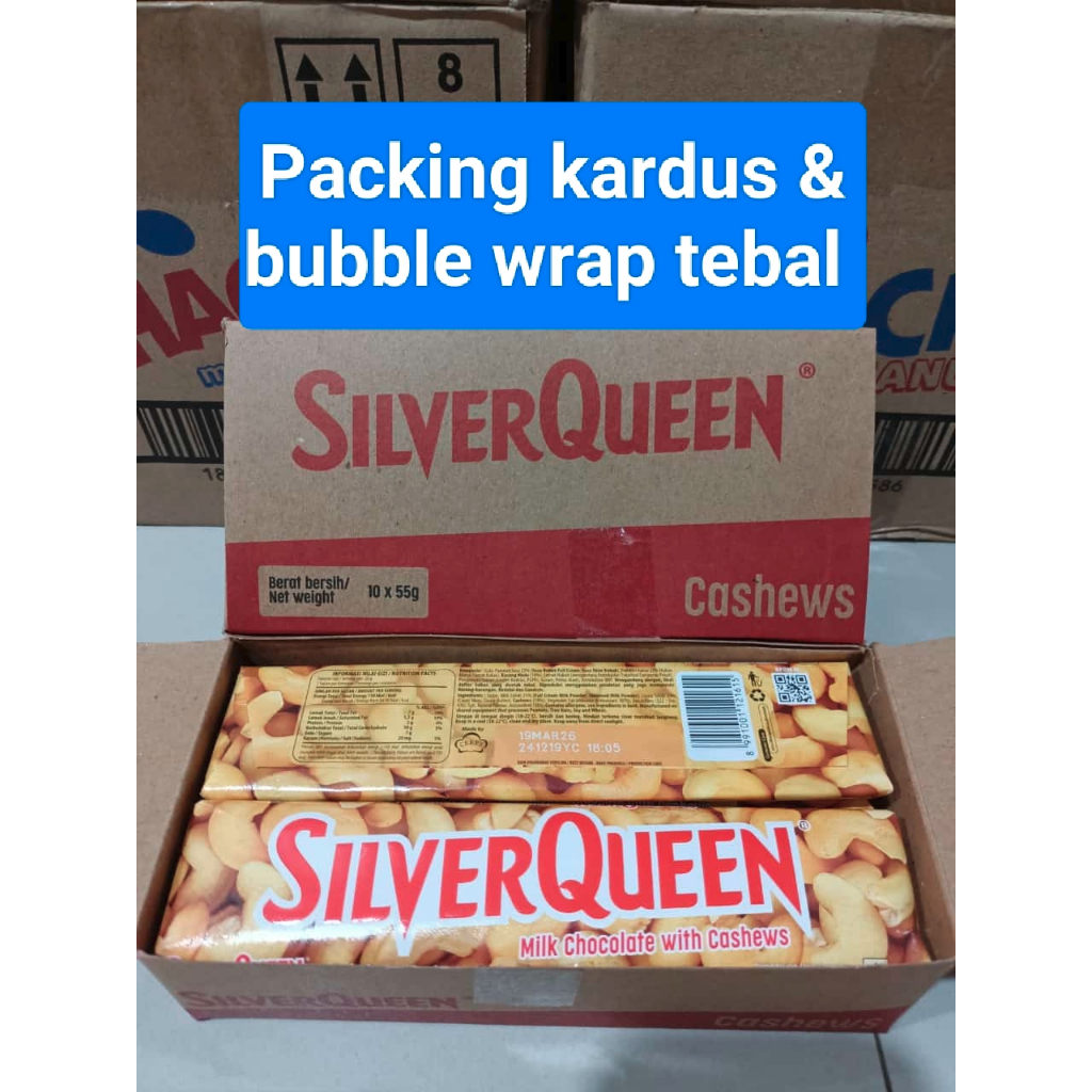 Cemilan Cokelat Silverqueen Besar 52gr