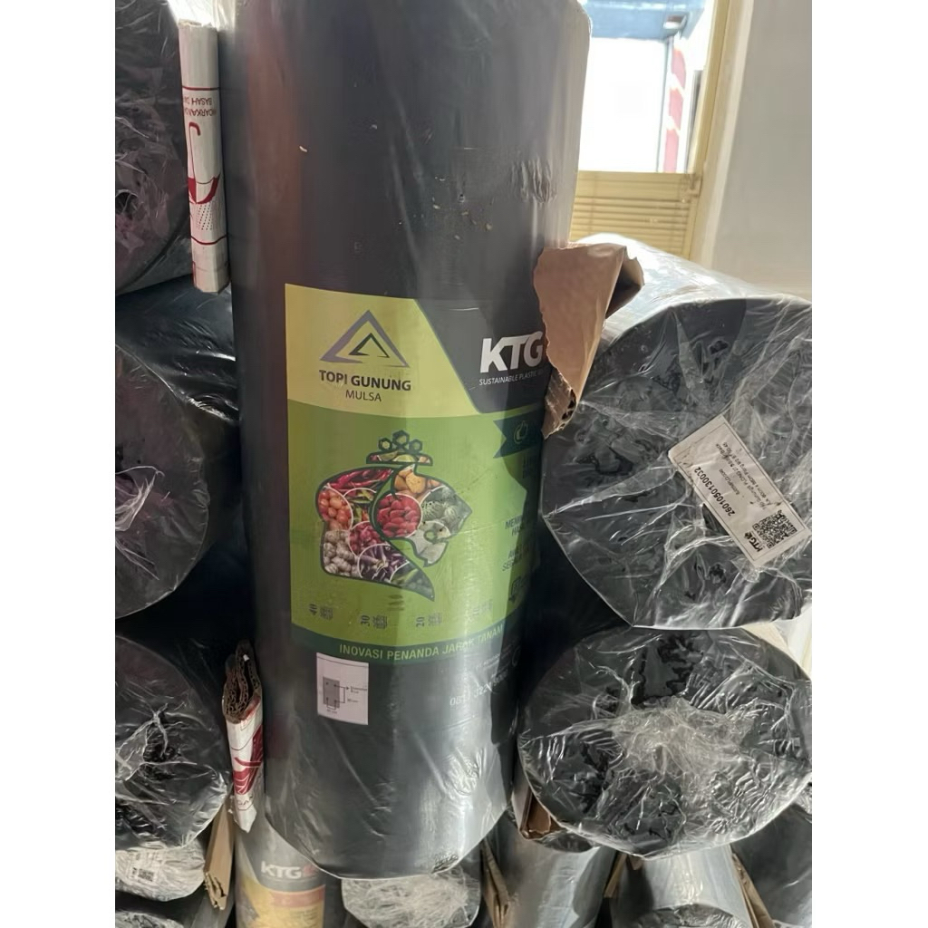 Plastik mulsa hitam perak ktg lebar 120cm panjang 560 meter original