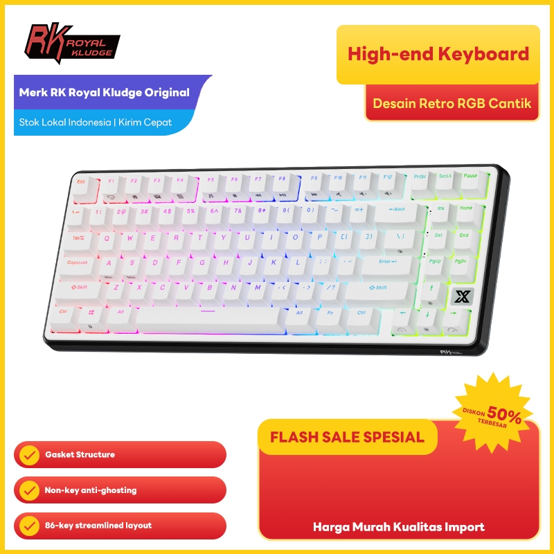 Royal Kludge RK X87 Black Night RGB Wired Gaming Keyboard
