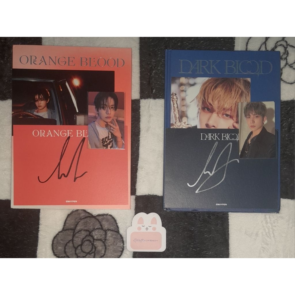 ENHYPEN Official Album US Signed Exclusive Dark Blood Orange Blood Heeseung set unsealed