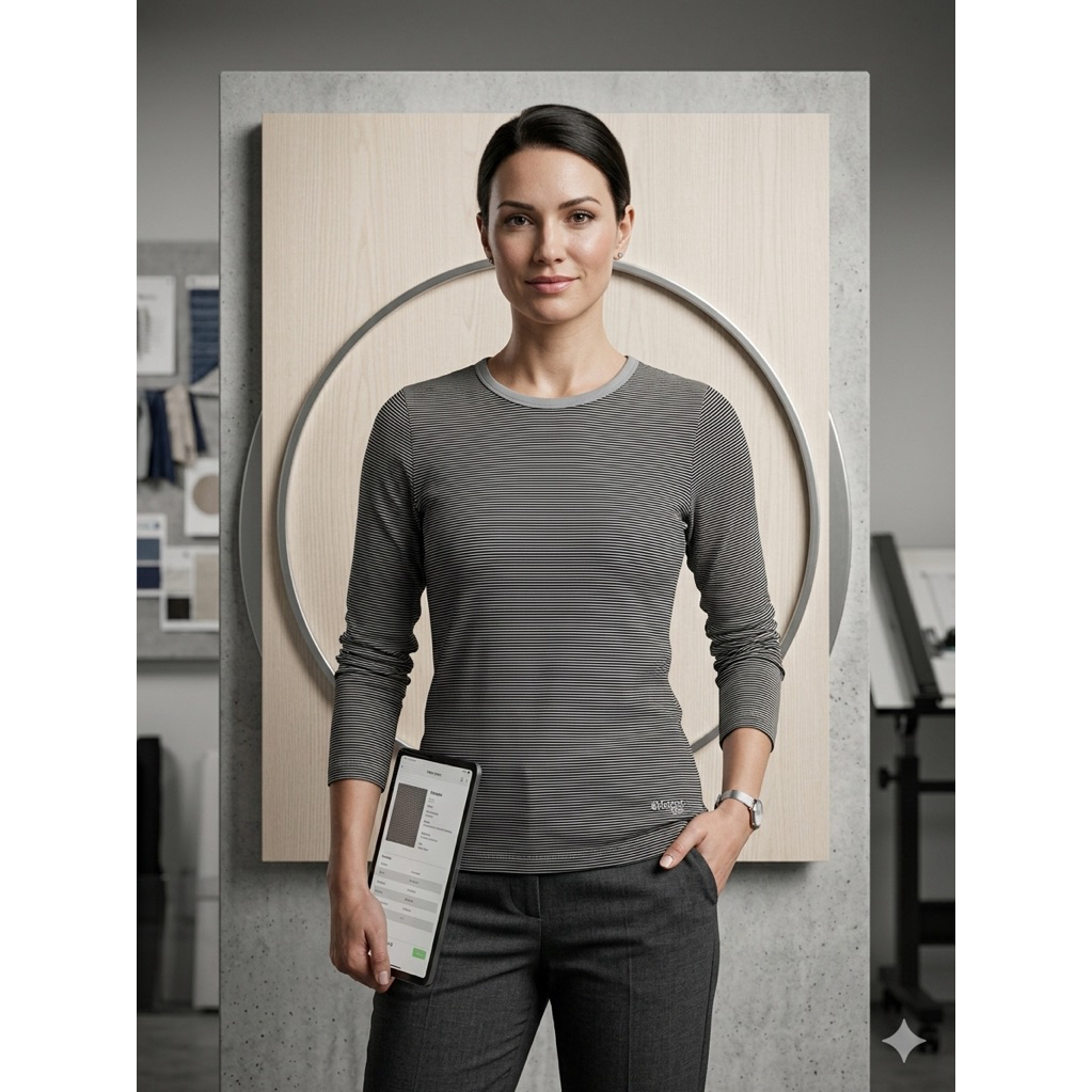 NWTA(NEGO)> Kaepa USA Mini Stripes Outdoor Longsleeve Shirt Original - Black/Grey (Outfit/Pakaian)|P