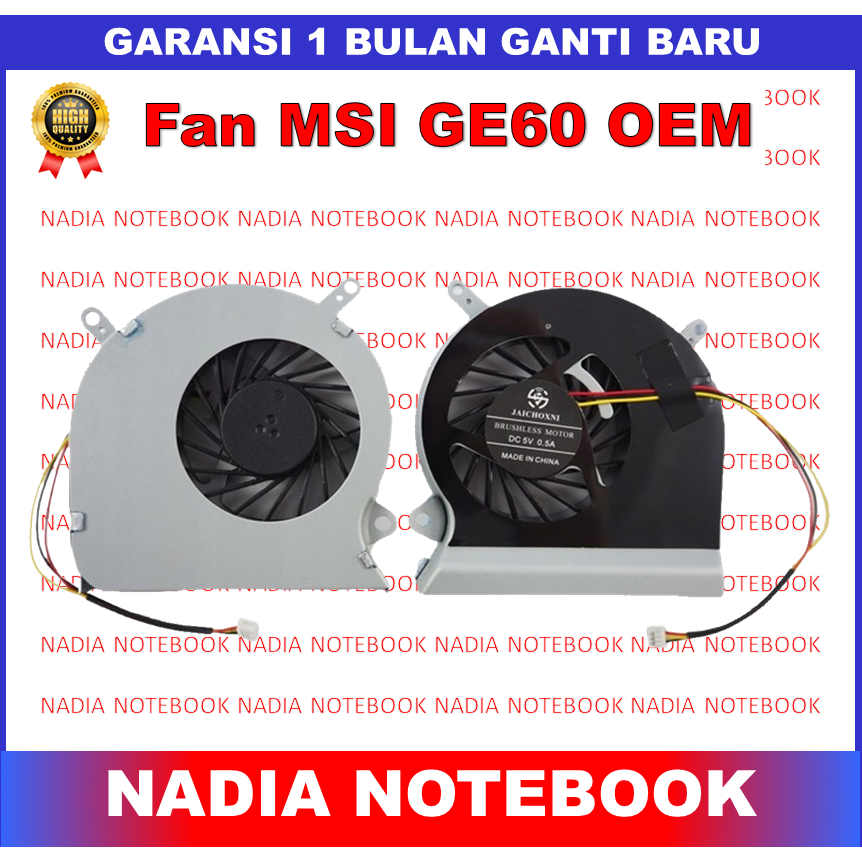 Kipas Cooling Fan MSI GE60 MSI GE60 16GA 16GC 16GH 16GF OEM
