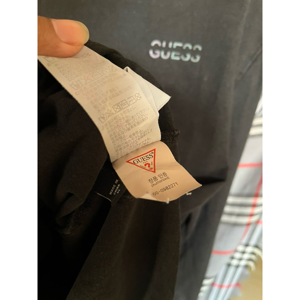 Longsleeve Guess hitam original kaos Guess original