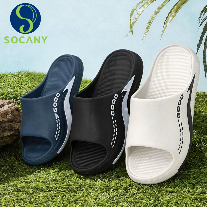 Socany Sandal Murah Slop Pria Empuk EVA Sol Karet Non-Slip Kaki Fleksibel dan Nyaman