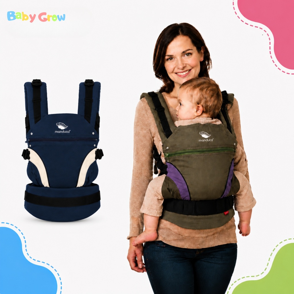 Gendongan Bayi Hipseat Baby Carrier Manduca 0-24 Bulan / Gendongan Depan Ergonomis Bisa Adjustable
