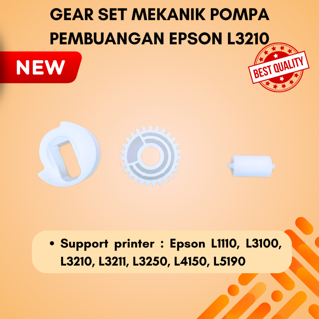 Gear Set Mekanik Pembuangan Epson L3210 / Gear Purge Pembuangan Printer Epson