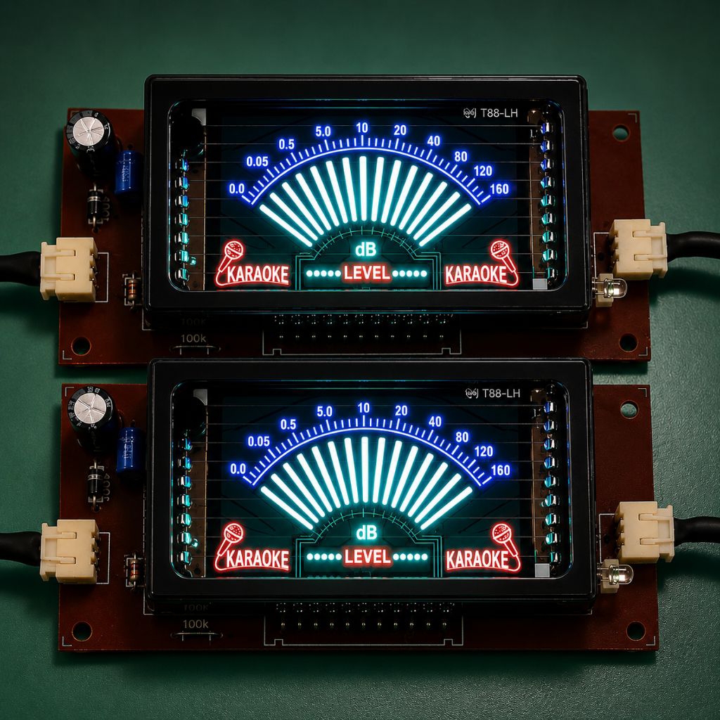 VU Meter Digital Display FVD Flourescent – NOS Baru Stok Lama ( 2 PCS )