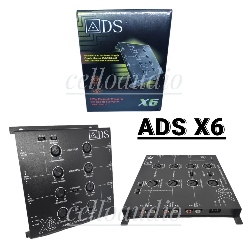 Crossover Aktif ADS X6 3 Way Crossover Mobil ADS X6