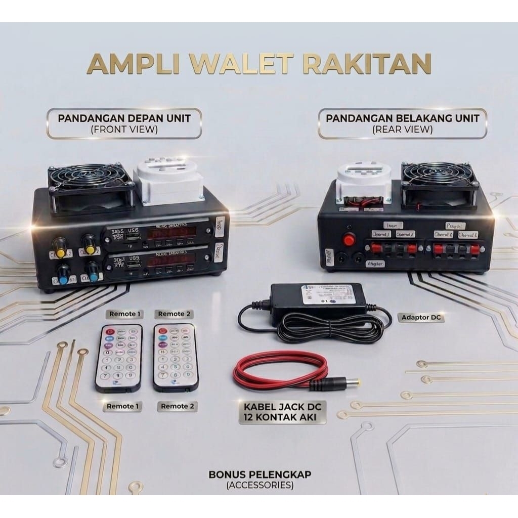 AMPLI WALET RAKITAN 3 PLAYER/ 2 PLAYER/ 1 PLAYER
