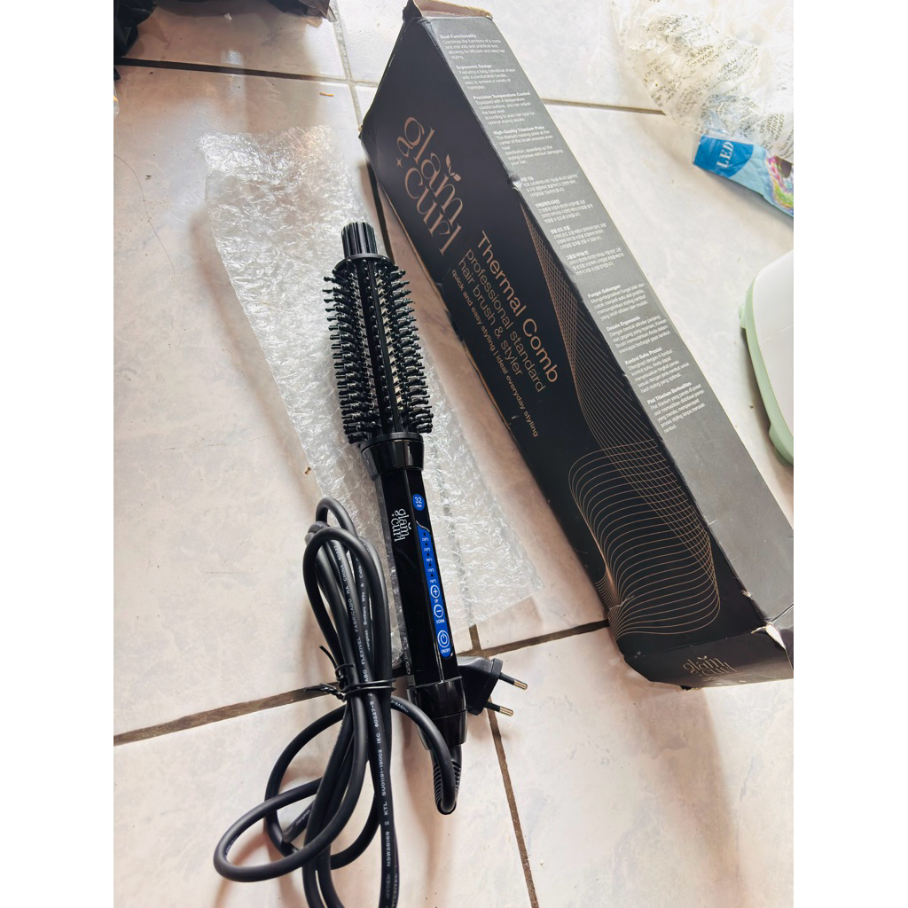 thermal comb glam curl