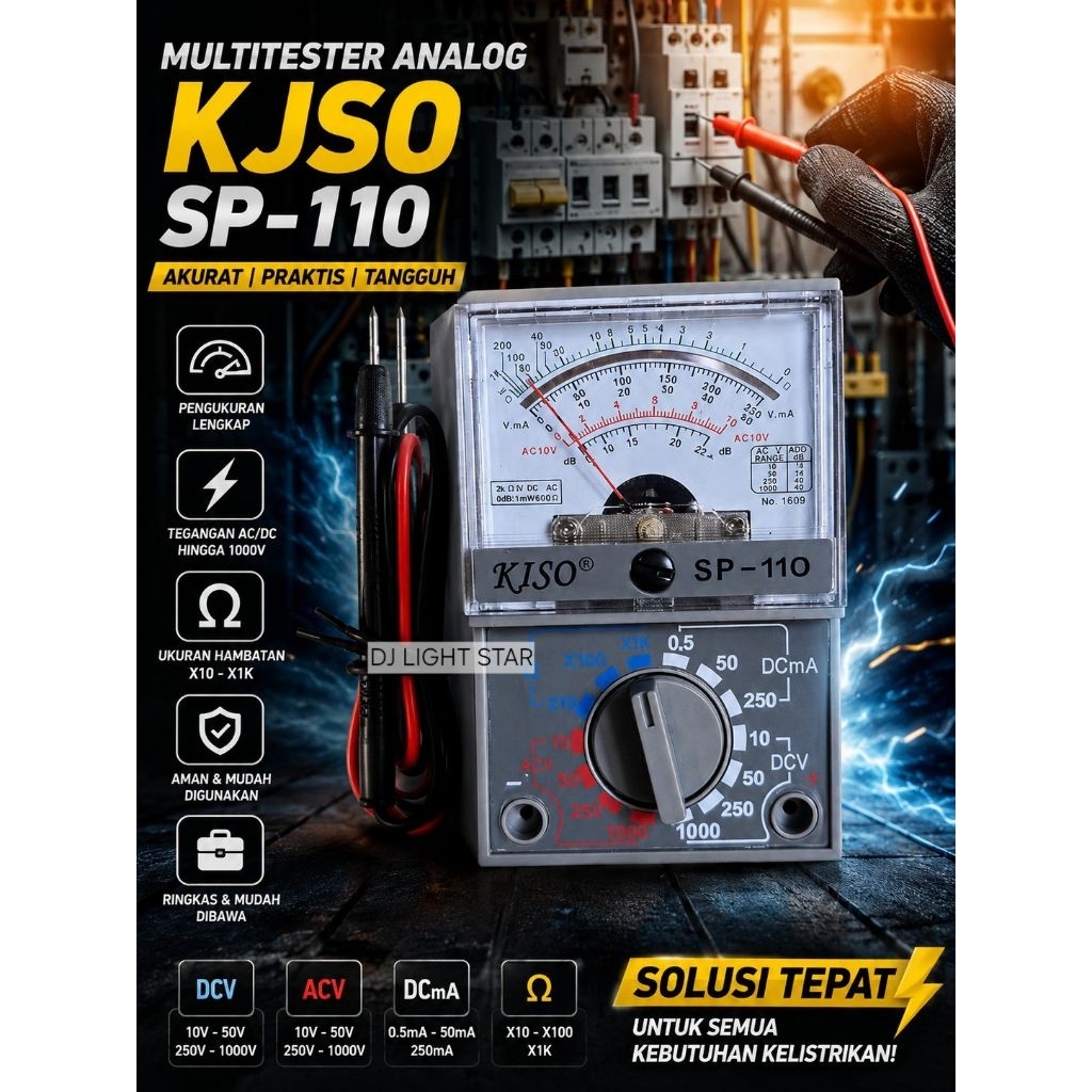 Multitester Analog Kecil Kiso / Multitester Kiso Kecil Murah AVOMETER