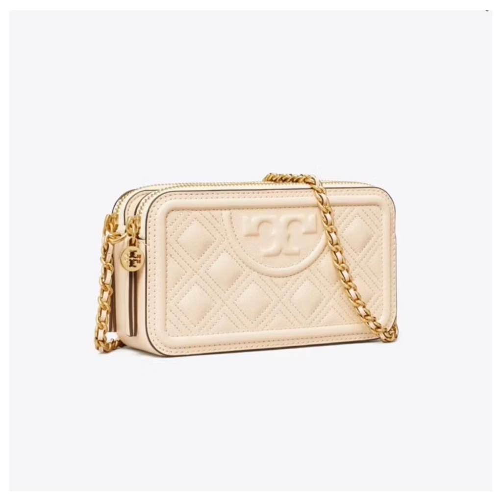 tory burch fleming mini double zip preloved