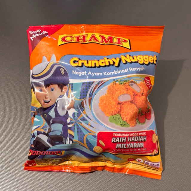 Nugget Ayam Garing Kriuk 450 Gram - Champ, Renyah dan Lezat