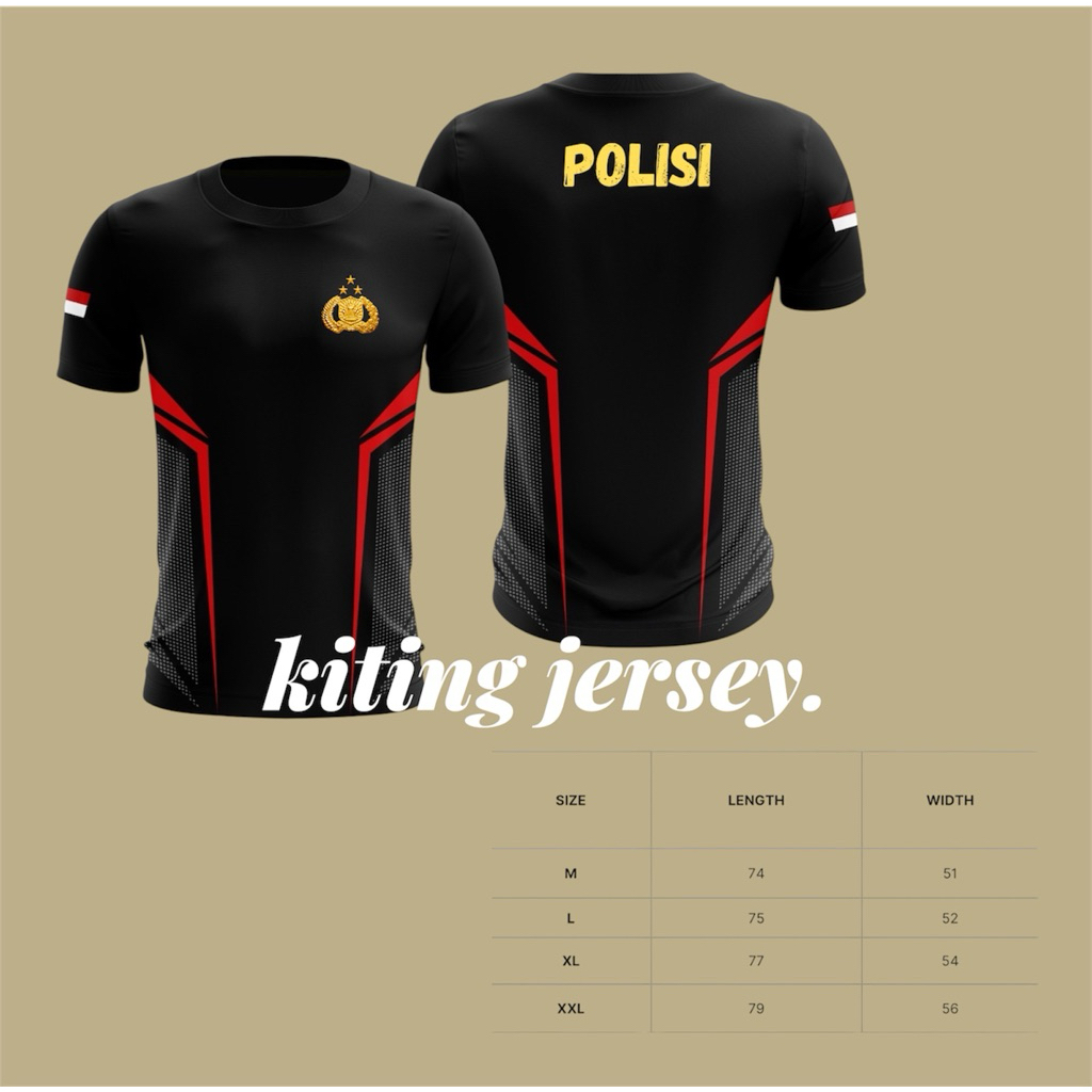 Kaos Jersey POLISI / Kaos POLISI dryfit