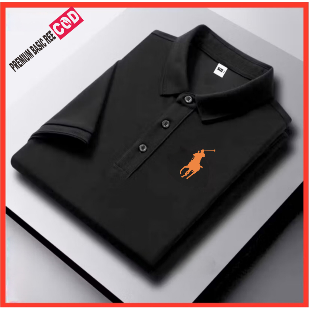 Paket 1 Pcs  kaos Polo ( Promo COD )Kaos Kerah Dewasa Pria Wanita Unisex  Kaos Polo Distro Premium A