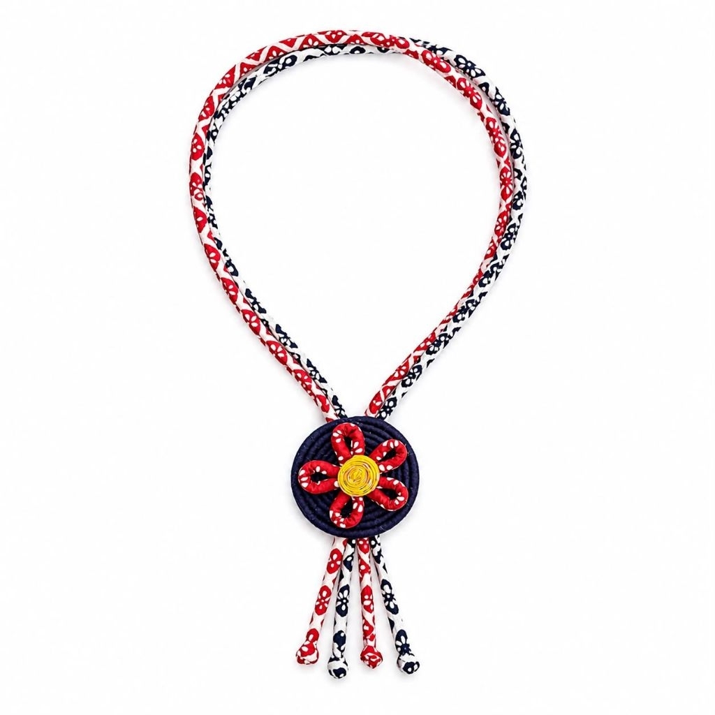 Kalung Batik Handmade Lingkaran Bunga