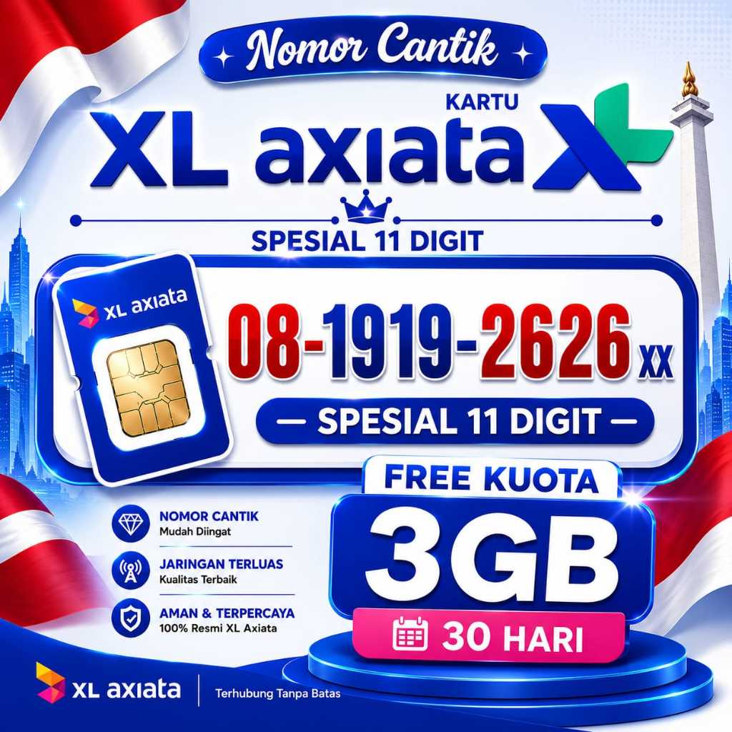 Kartu Cantik XL axiata - Sim Card 5G Bisa COD Free 3GB