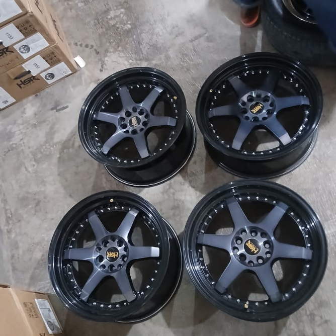 VELG BEKAS CELONG BORGO HSR R17 X7,5-8,5 10X100-114 ET40-35