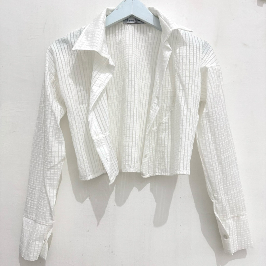 (NEW) Kemeja Premium Sheer Crop