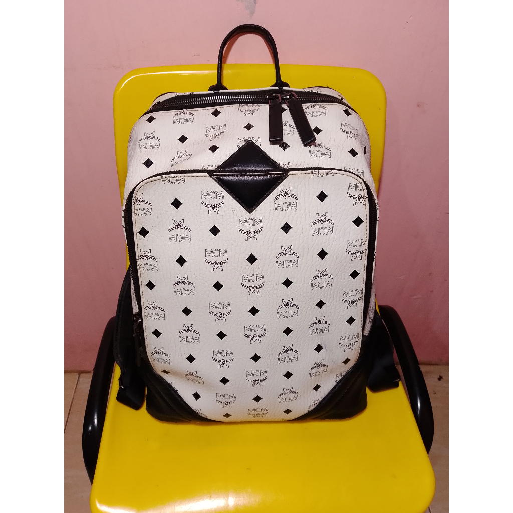 MCM Munchen Tas Backpack tas Ransel wanita AUTHENTIC WITH TAG