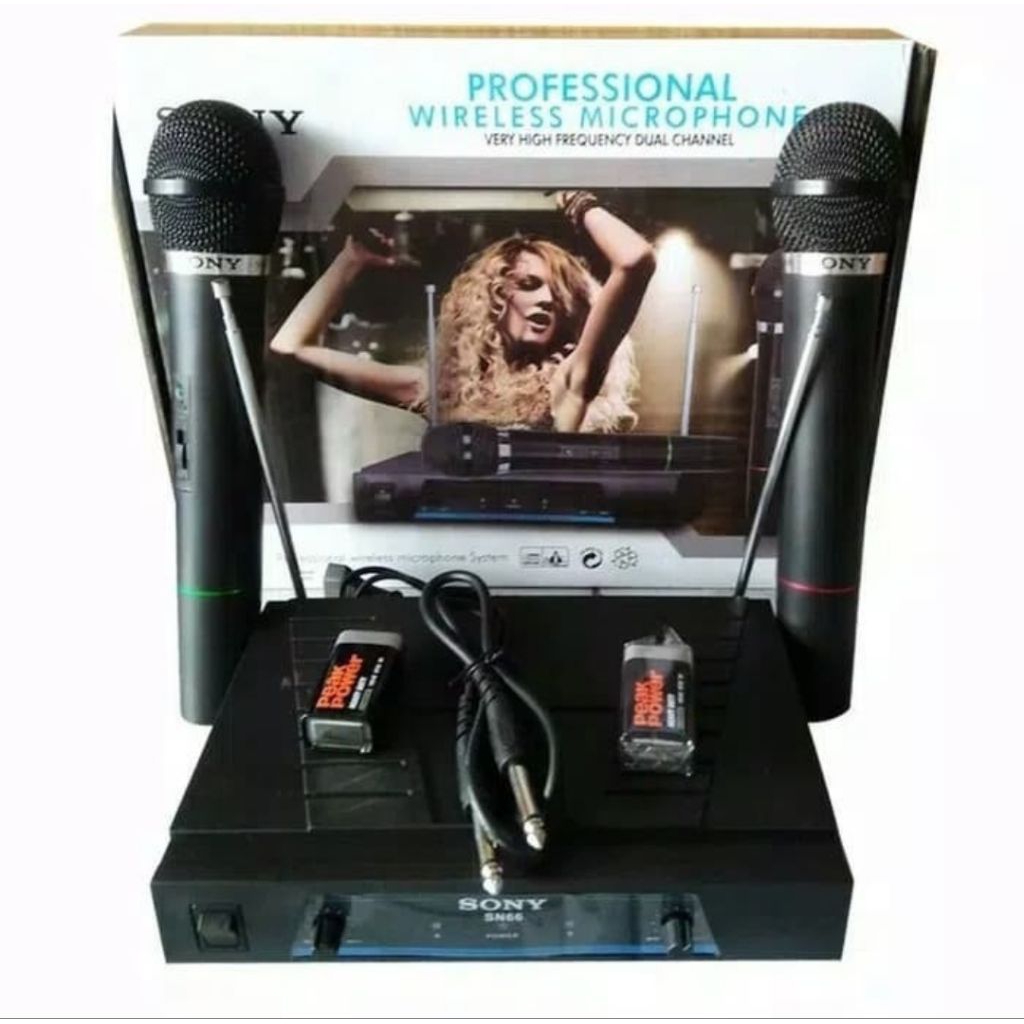 Mic Wireless Sony Sn66 Mikropon Sn 66 Mikrofon Sn-66