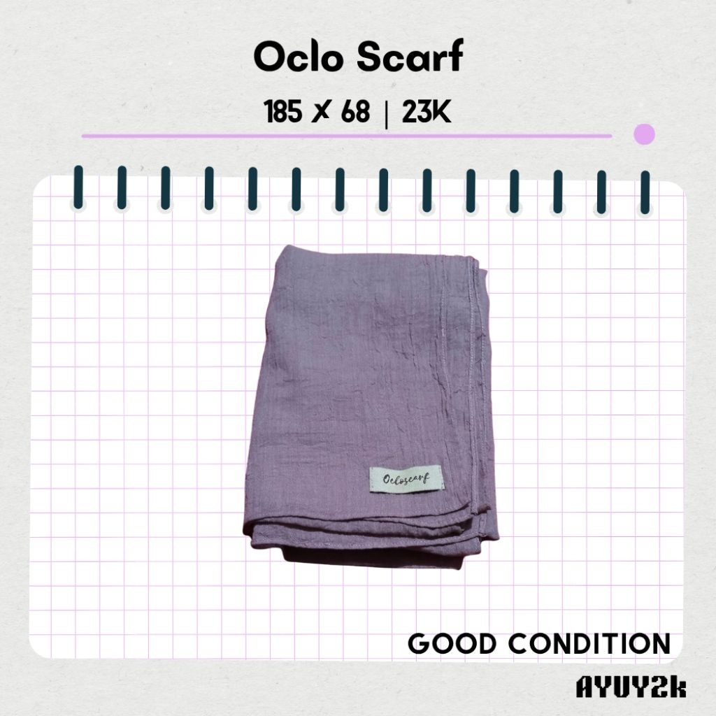 [PL] Oclo Scarf Pashmina Crinkle Good Condition