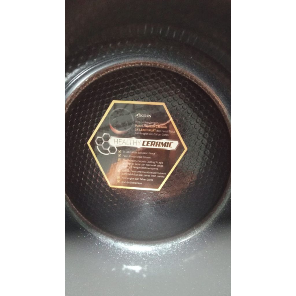 PANCI MAJICOM INNER /TEPLON RICE COOKER KIRIN KRC 390 (KERAMIK)