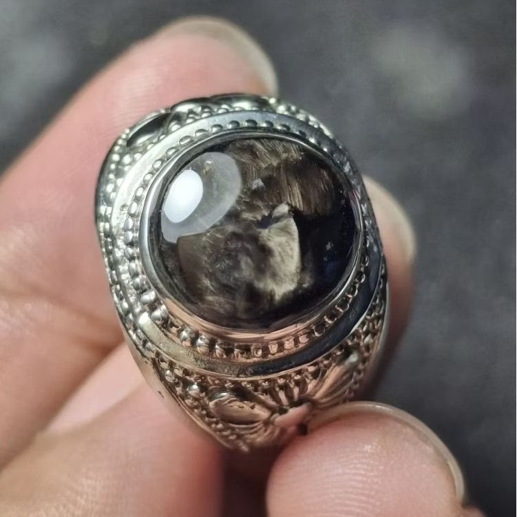 Cincin Bulumacan lumajang (Basaltic glass) Ori natural Lumajang