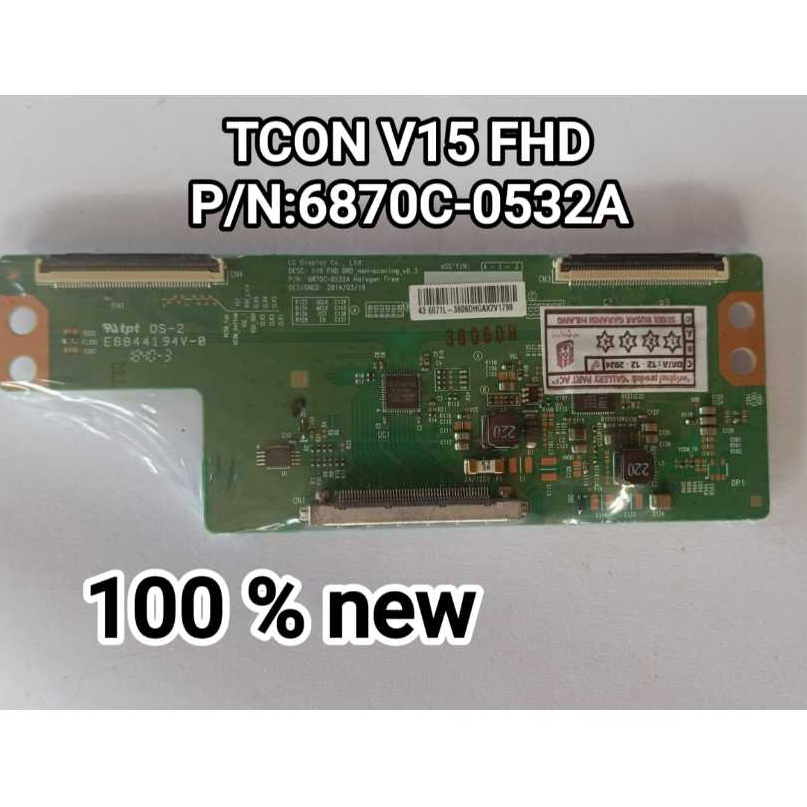 TCON POLYTRON PLD 43V863 Tcon Board Timming control Televisi LED Polytron 43 inch PLD 43V863