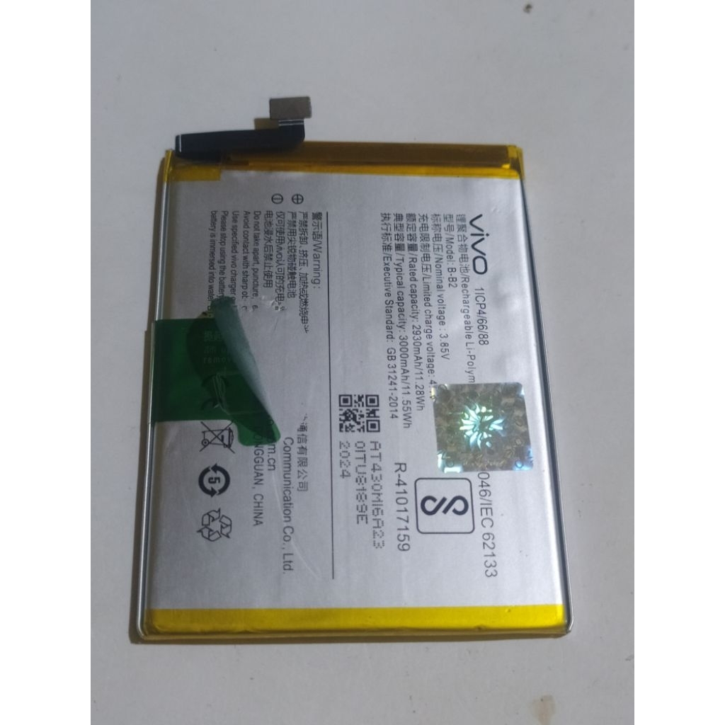 baterai vivo y66 B-B2 second original cabutan