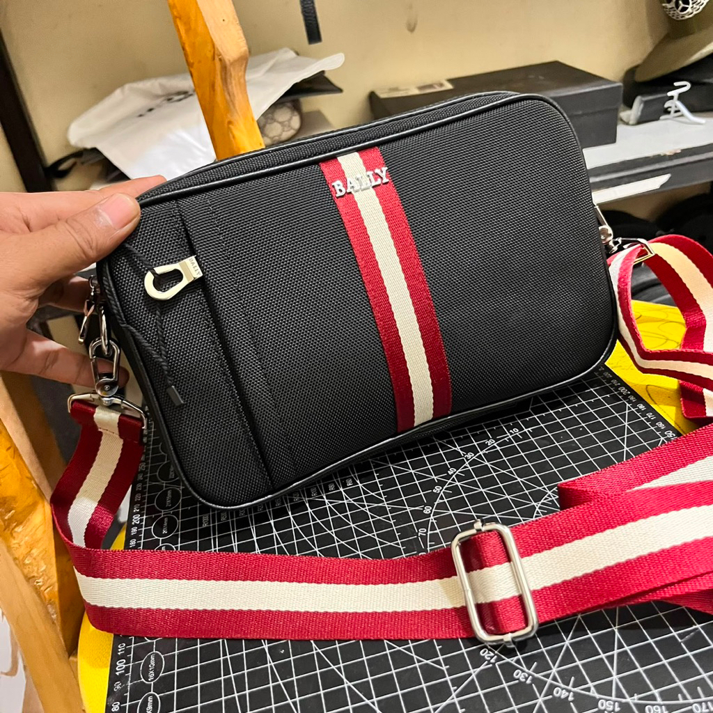 Tas kamera bag BALLY tas Pouch bag pria tas handbag pria multyfungsi