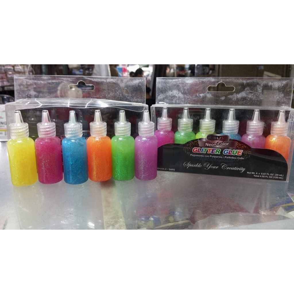 DIY Lem Glitter 6 warna lem Glitter Glitter Glue