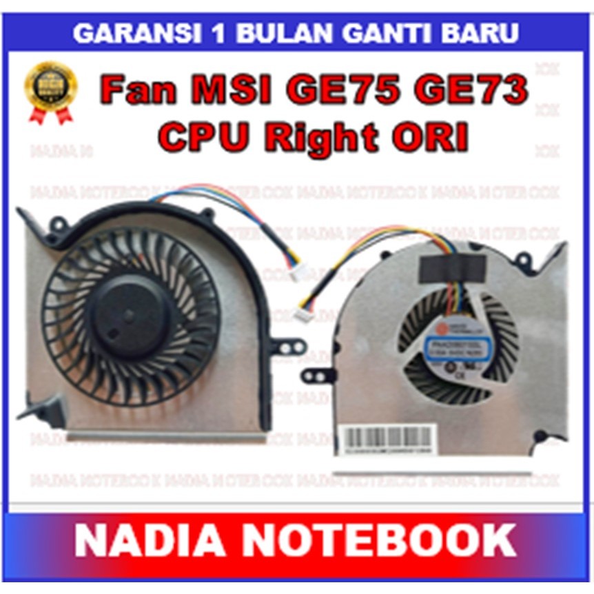 Fan MSI GE75 GE73 MS-16P1 GP73 GL73 GE75 GP75 GL75 WE75 CPU ORI