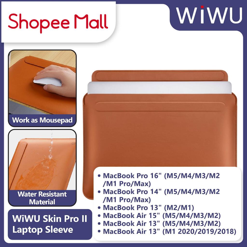 WiWU Laptop Sleeve Skin Pro II Leather MacBook Air 13" / Air 15" / Pro 13" / 14" / 16" M5/M4/M3/M2/M