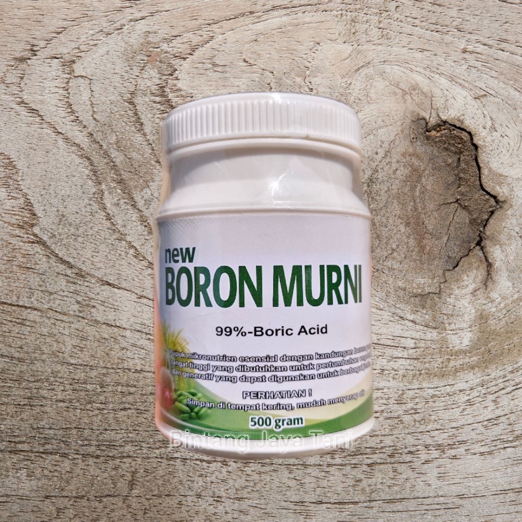 BORON MURNI 99 500 GRAM / PUPUK 99% BORIC ACID & GI MEMPERBANYAK BUNGA DAN BUAH / MENCEGAH KERONTOKA