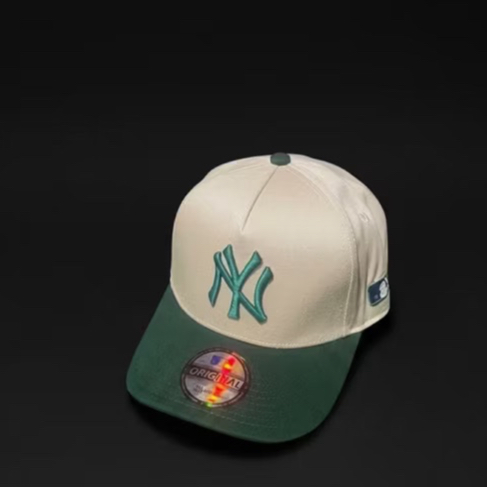 TOPI BASEBALL MLB NY CREAM GREEN ORIGINAL CAPS / TOPI PRIA WANITA / WITH BOX