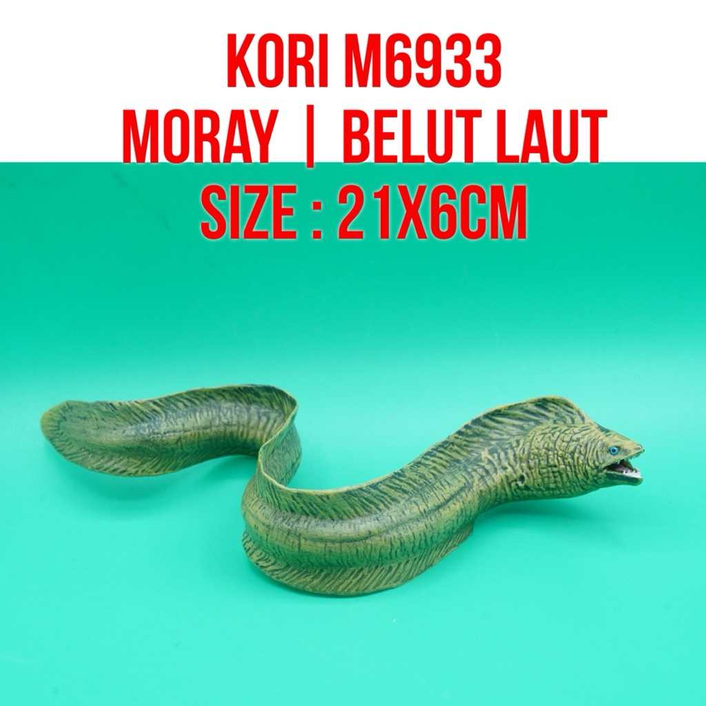 KORI M6933 Moray Eel Fish Ikan Morea Belut Laut Muraenidae | Mainan Figure Binatang Miniature Hewan 