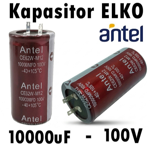 Kapasitor Elco 10000/100V Capacitor Elko ( 10,000uf / 100V / 10000 Mikro / 100 Volt / 10.000 Micro /