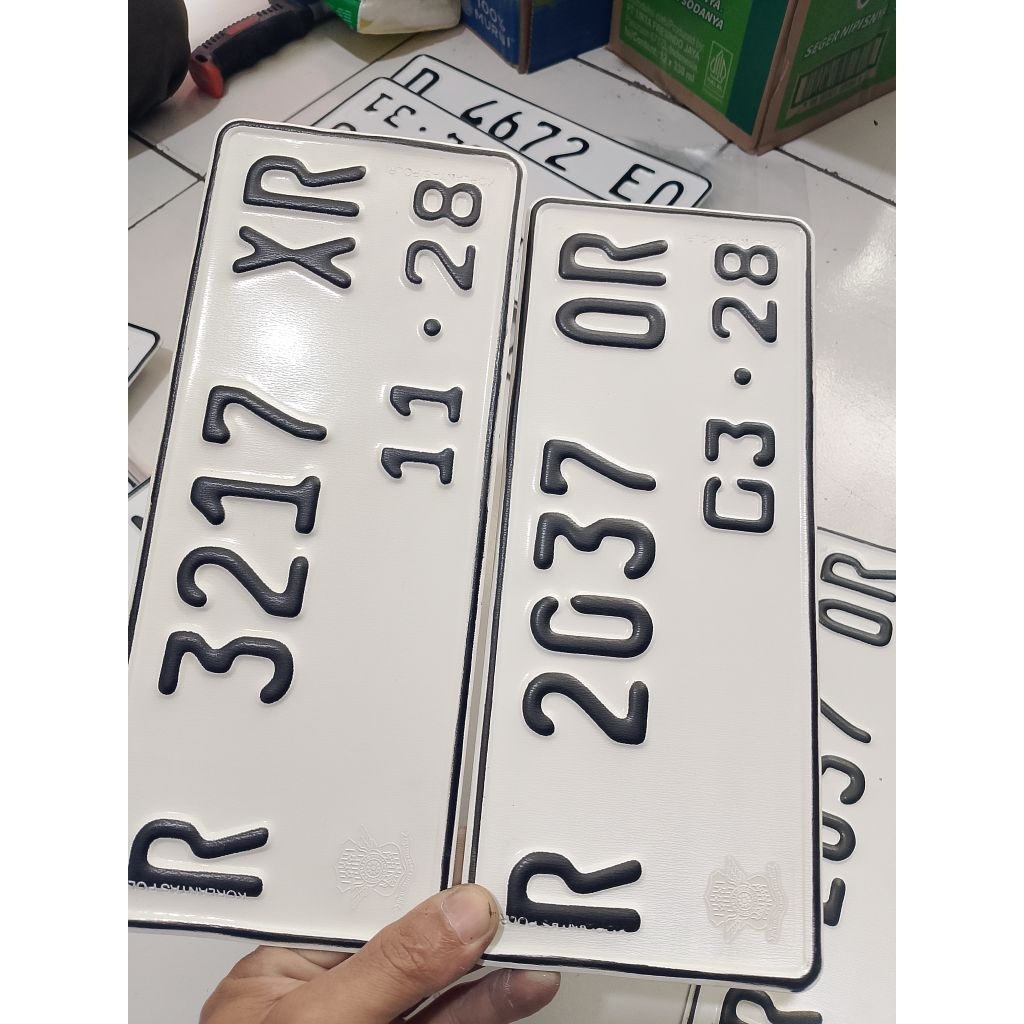 plat nomor motor plat ORI standar Samsat