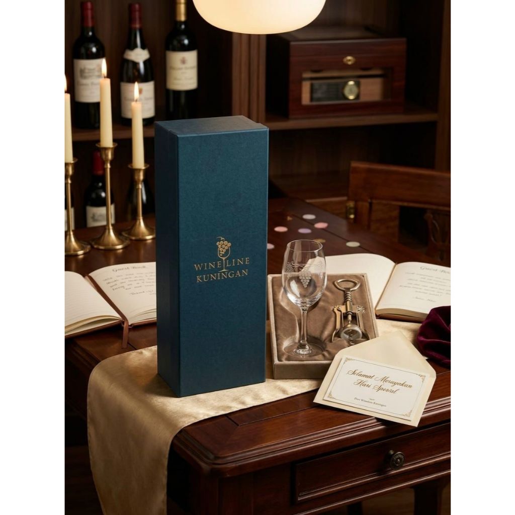 Wine Box Premium 1 Botol 750ml | Hard Box Gift Wine Eksklusif Wineline Kuningan | Kotak Hadiah Wine 