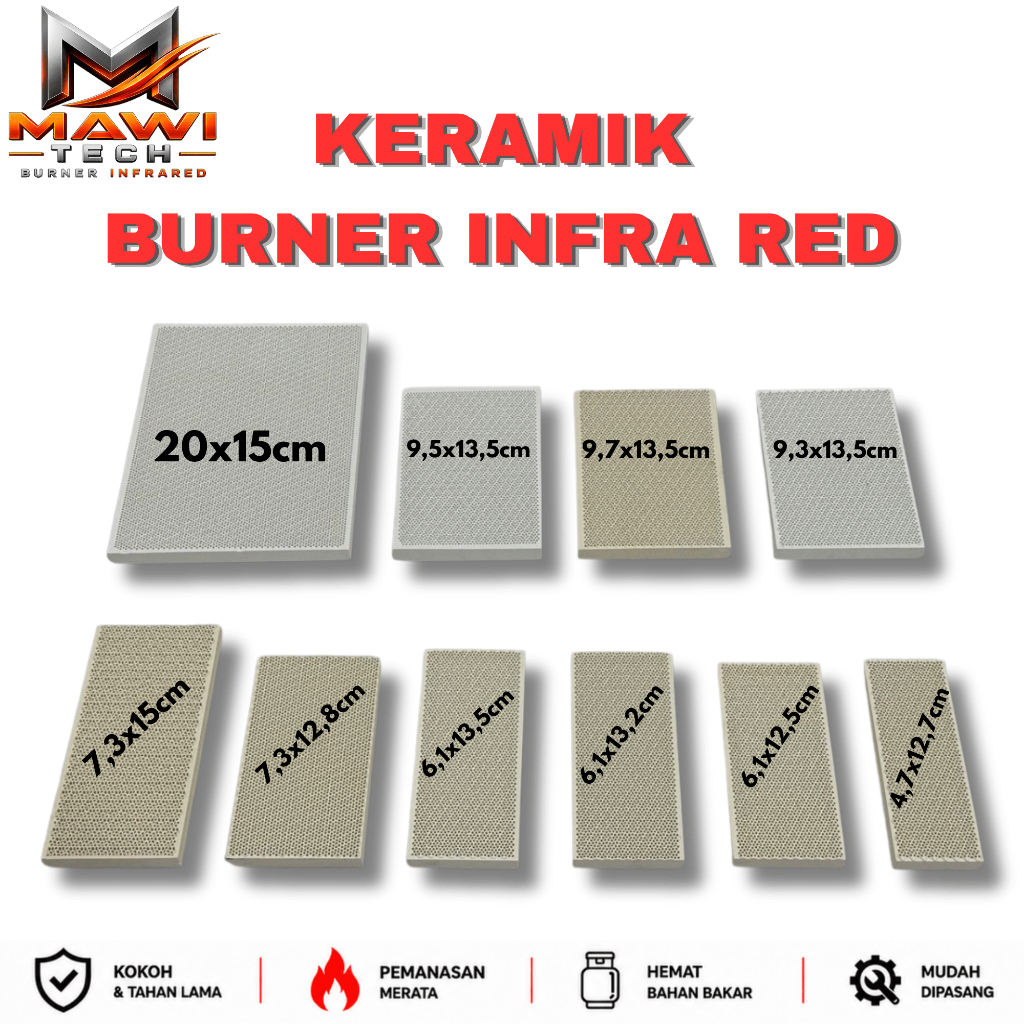 Ceramic keramik infrared gas LPG keramik Burner kebab Soldering Boar