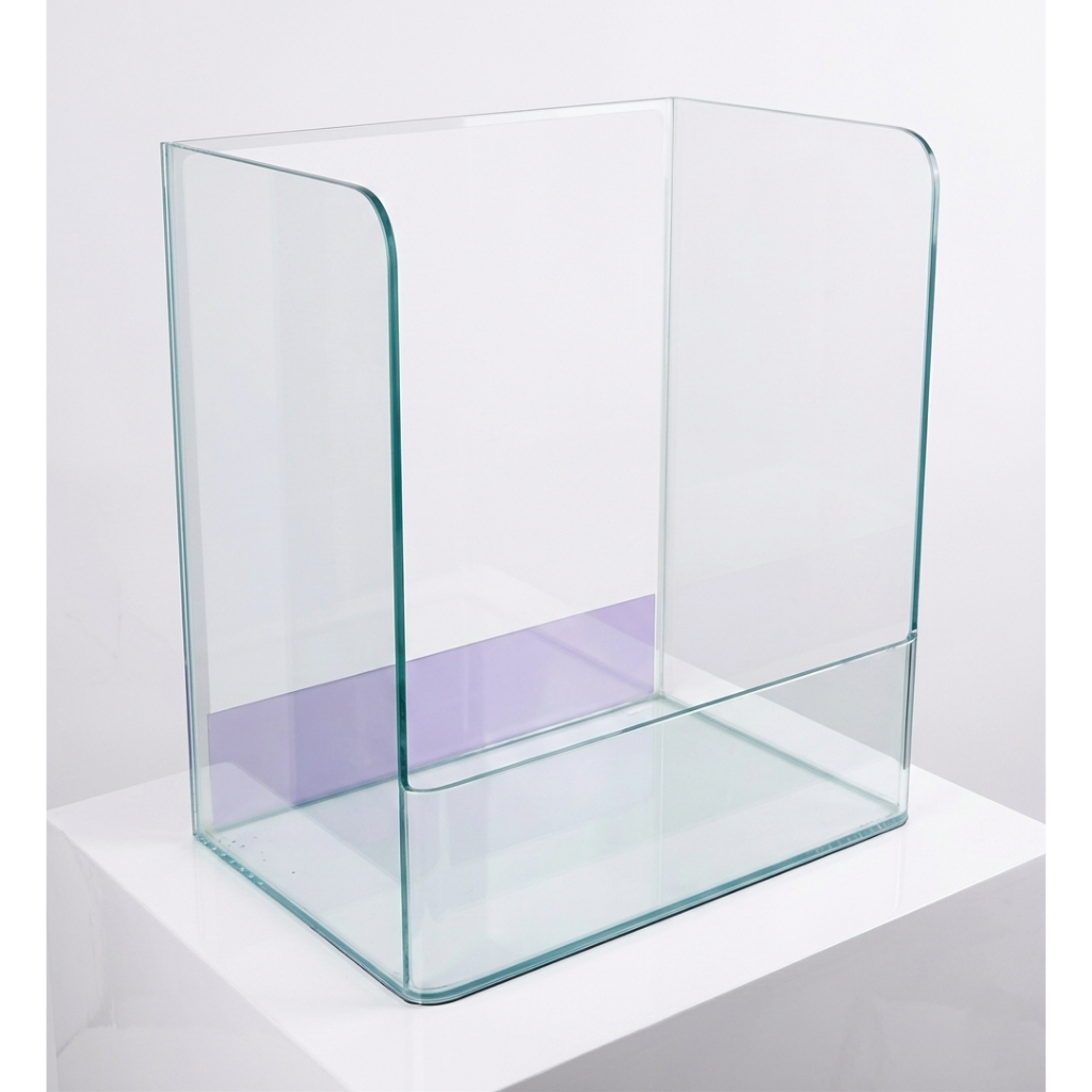 Tank Paludarium Rimless 60 cm Gosok Mesin