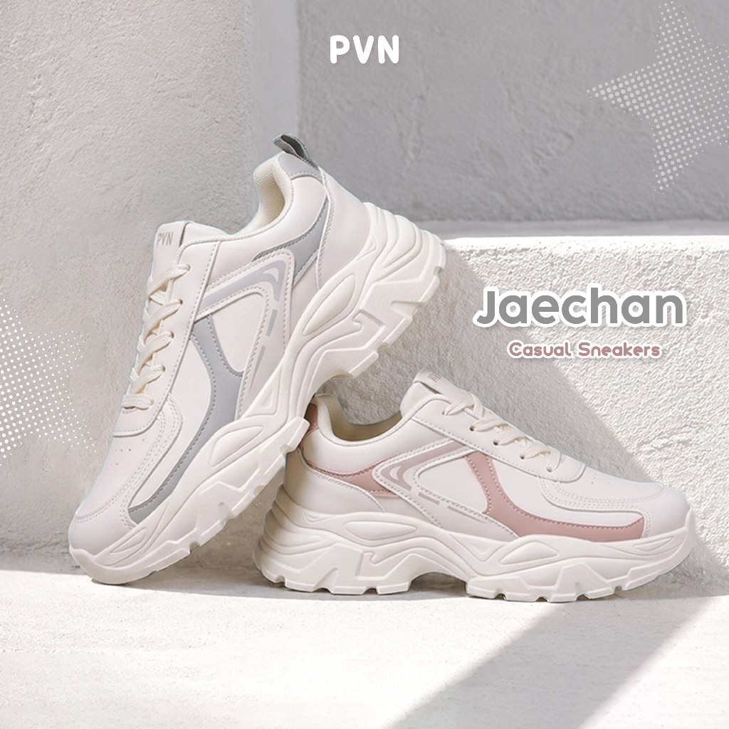 PVN Jaechan Sepatu Sneakers Wanita Sport Shoes Pink Blue 500