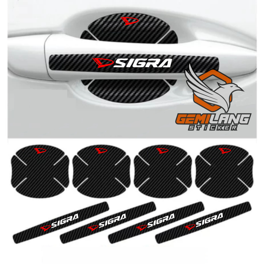 4 pintu Stiker Pelindung Gagang Pintu Mobil Sigra Stiker Handle Mobil Daihatsu Sigra 8pcs