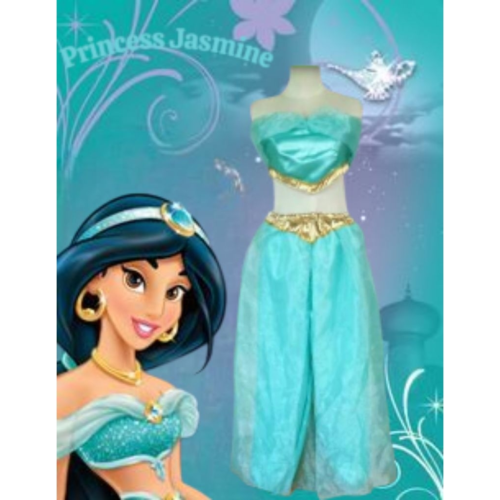 Jasmine Dewasa/Kostum Princess Jasmine untuk Anak dan Dewasa