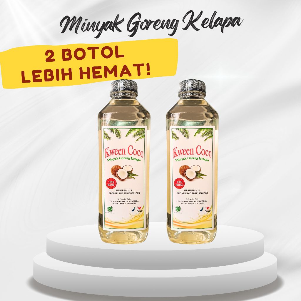 KWEEN COCO MINYAK GORENG KELAPA (2 BTL)