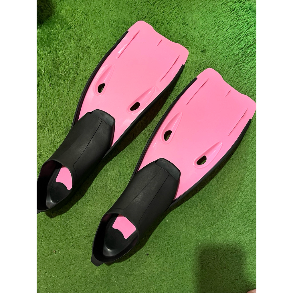 Kaki Katak Fins second Pink