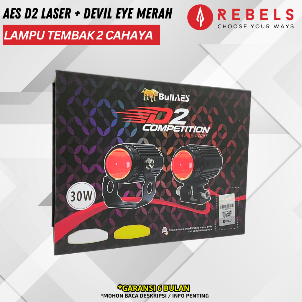 LAMPU TEMBAK D2 LASER AES 30 WATT LAMPU D2 LASER